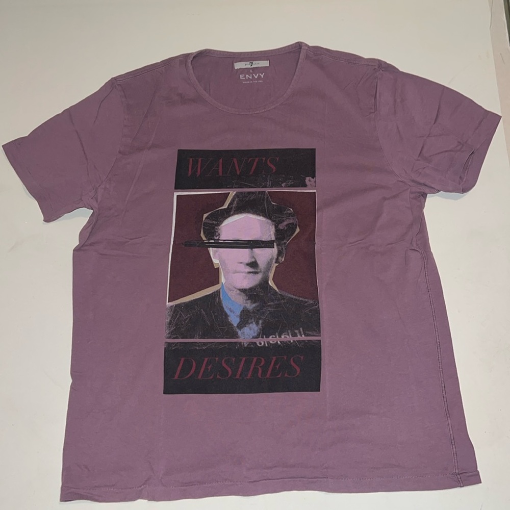 7 for all mankind - T-Shirt burgundy    - Wants & Desires